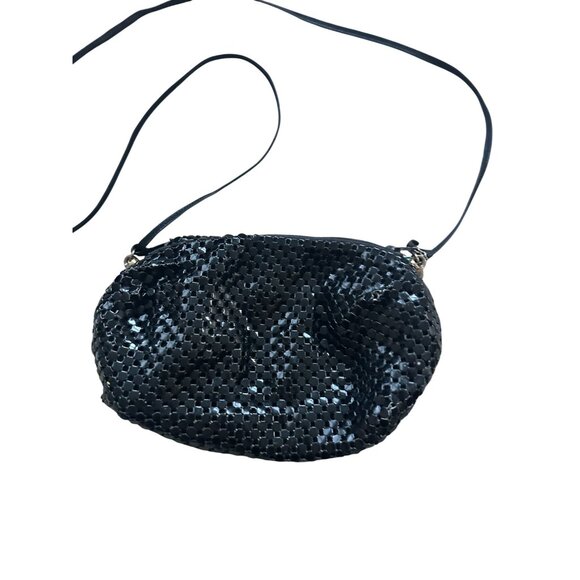 WHITING AND DAVIS Black Vintage Metal Cocktail Clutch Bag - Picture 4 of 10